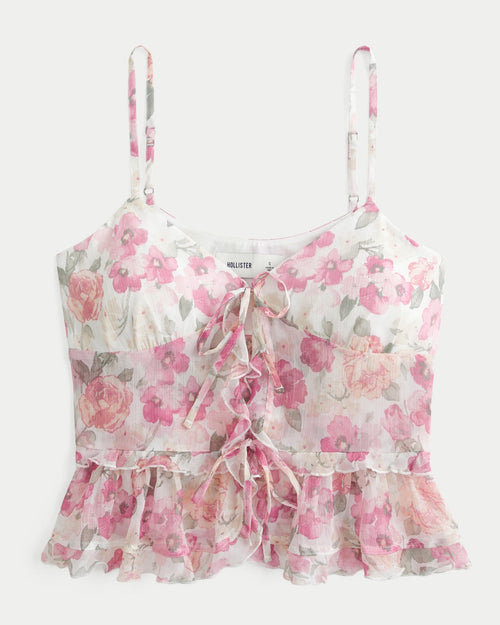 Chiffon Ruffle Blouse Top